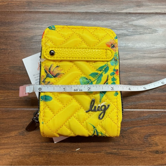 lug Bags Nwt Lug Flurry Bouquet Yellow Accordion Wallet Rfid